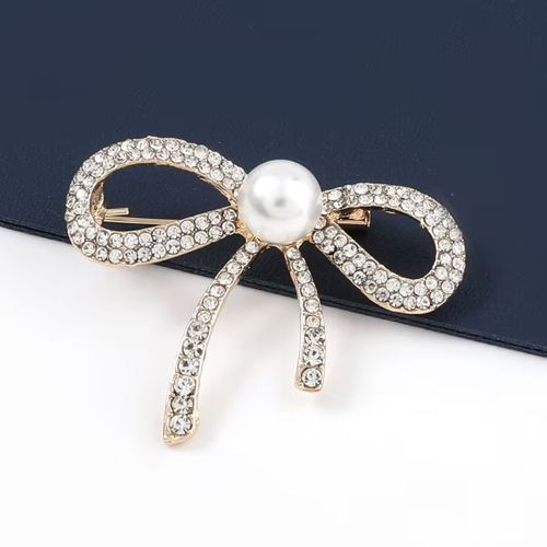 Broche En Métal Doré Avec Strass Pour Femme Et Fille, Accessoire De Mode, Idéal Pour L'été
