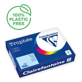 Clairefontaine Ramette Papier Fsc A4 160g 250 Feuilles Bleu Vif