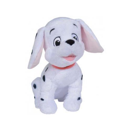 Peluche Disney : Chien Blanc Et Noir Rolly 33 Cm - Doudou Licence Enfant - 101 Dalmatiens - Animal - Heros Disney Nouveaute