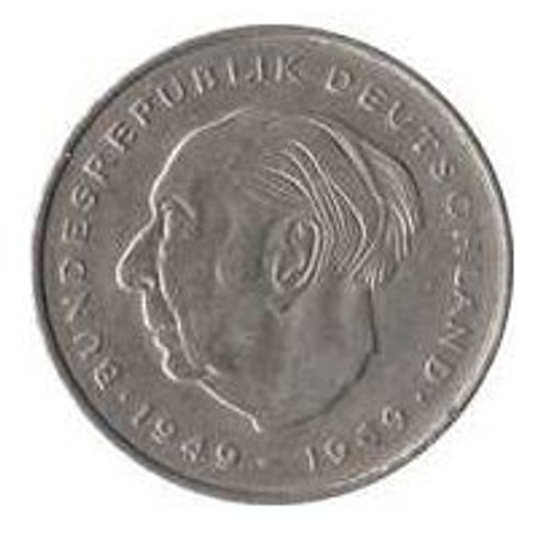 Pièce 2 Marks Allemagne Theodor Heuss - 1983 F