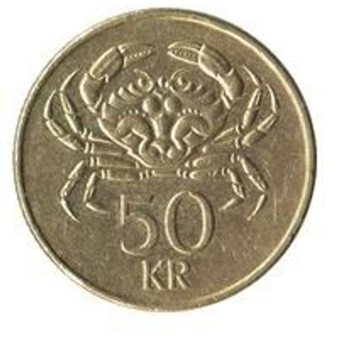 Pièce 50 Couronnes Islande - 1987