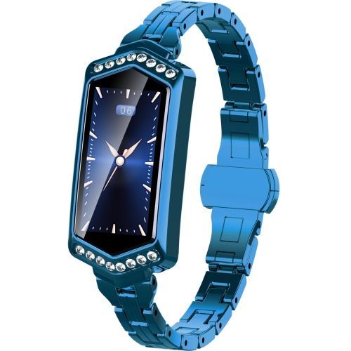 B78 0,96 Pouce Écran Couleur Ips Ip67 Bracelet De Montre Intelligente Étanche - Bleu