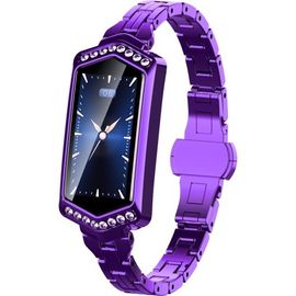 B78 0,96 Pouce Écran Couleur Ips Ip67 Bracelet De Montre Intelligente Étanche - Violet
