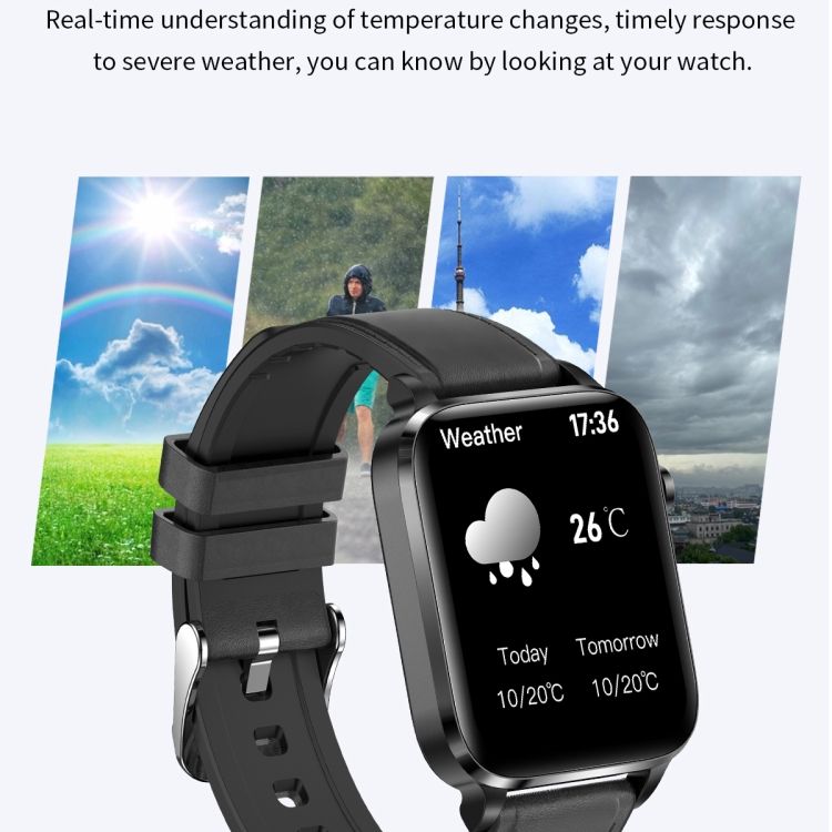 F100 1,7 Pouce Hd cran Carr Tpu Bracelet Smart Watch Prend... - 6
