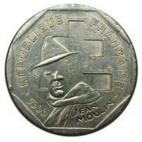 Pièce 2 Francs France Jean Moulin - 1993
