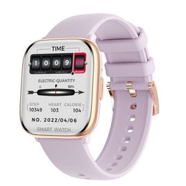Montre Intelligente Étanche Ip68 Hd12 1,75 Pouce - Violet