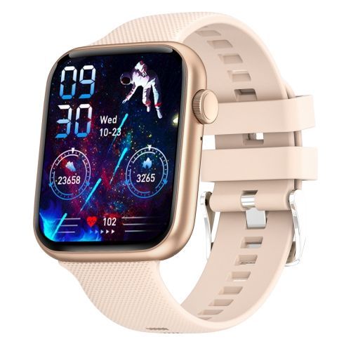 Ht15 1,85 Pouce Bande De Silicone Ip67 Montre Intelligente Étanche - Or