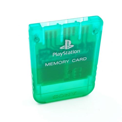 Carte Mémoire Ps1 Officielle Translucide Turquoise - Sony Playstation