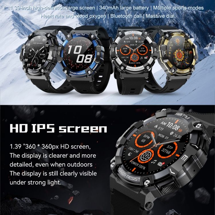 Pg666 Montre Intelligente D'appel Bluetooth  cran Tft De 1... - 4