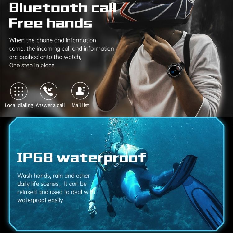 Pg666 Montre Intelligente D'appel Bluetooth  cran Tft De 1... - 6