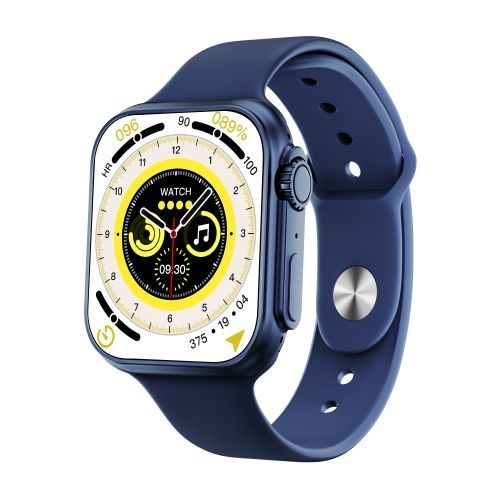 Montre Intelligente À Écran Tactile Complet Ips Ws8 Plus De 2,0 Pouces, Prise En Charge Étanche Ip68, Surveillance De La Fréquence Cardiaque Et De L'oxygène Dans Le Sang / Modes Sportifs - Bleu