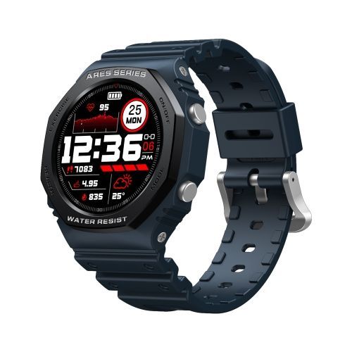 Zeblaze Ares 2 Montre Intelligente Étanche À Écran Tactile Couleur De 1,09 Pouces 5atm - Bleu