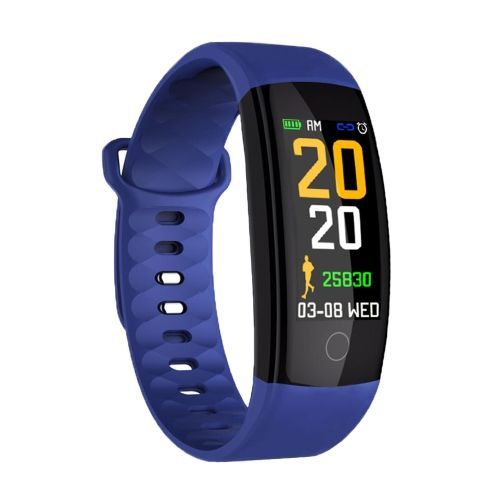 Qs01 0,96 Pouces Tft Écran Couleur Bracelet Intelligent Ip67 Étanche - Bleu