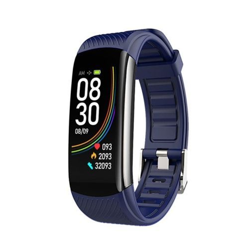 Montre Intelligente À Écran Couleur C6t 0,96 Pouces Ip67 Étanche - Bleu