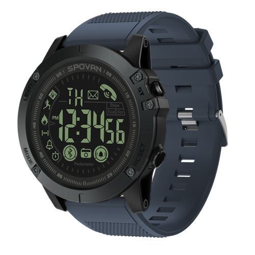 Montre Intelligente Bluetooth Lumineuse Etanche Extérieure Spovan Pr1 - Bleu