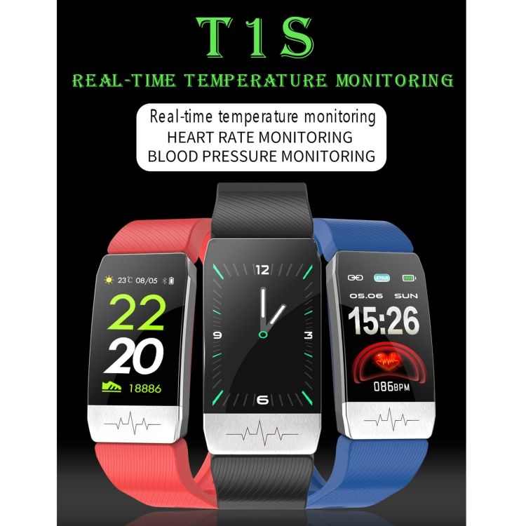 T1s 1,14 Pouce cran Ip67 Bracelet Intelligent tanche - Ble... - 6