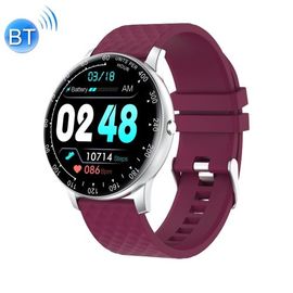 Ochstin 5h30 Montre De Sport Intelligente À Écran Rond Hd De 1,28 Pouces Avec Bracelet En Silicone - Violet