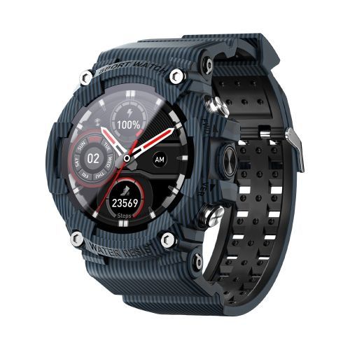 Lokmat Attack 3 Montre Intelligente De Remise En Forme Sportive À Écran Tft De 1,28 Pouces - Bleu