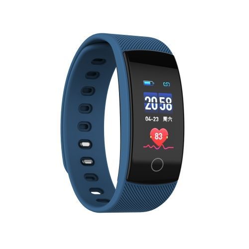 Qs80 Plus 0,96 Pouces Tft Écran Couleur Bracelet Intelligent Ip67 Étanche - Bleu