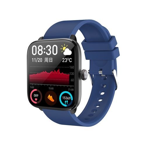 T20 1,96 Pouce Ip67 Bande De Silicone Étanche Montre Intelligente - Bleu