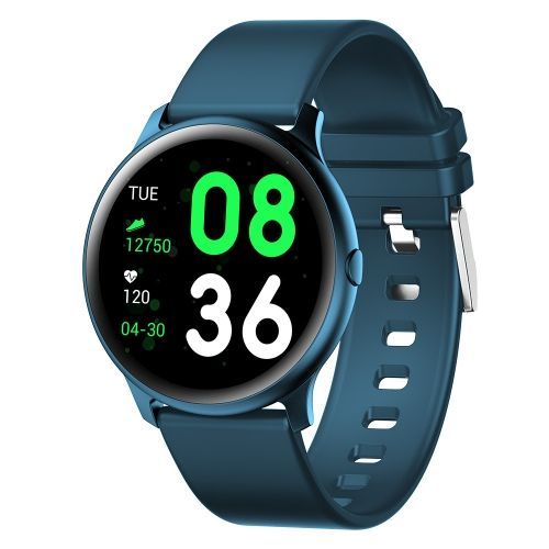 Montre Intelligente De Surveillance De La Pression Artérielle Wearkey Kw19 De 1,3 Pouces - Bleu