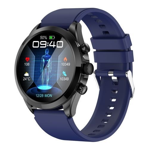 Et440 Montre À Bracelet En Silicone Intelligente À Écran Couleur De 1,39 Pouce - Bleu