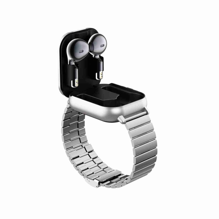 D8 2,01 Pouces 2 En 1 Bluetooth couteur Bande D'acier Montr... - 2