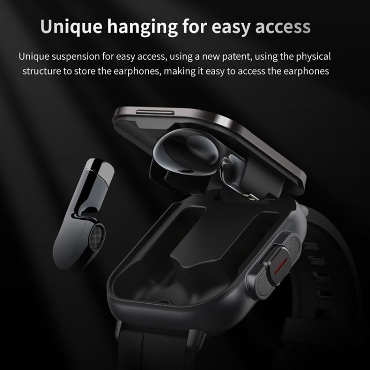 D8 2,01 Pouces 2 En 1 Bluetooth couteur Bande D'acier Montr... - 5