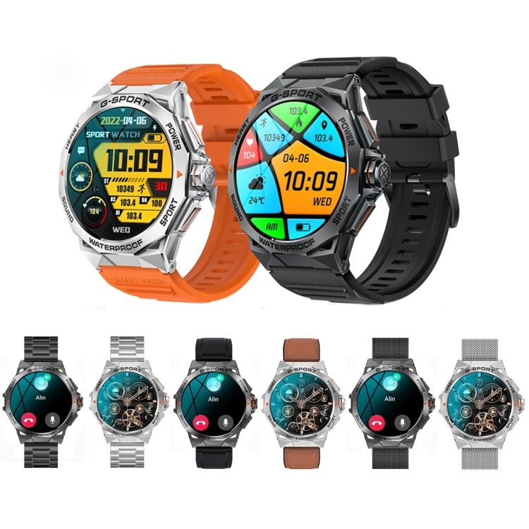 K62 1,43 Pouces tanche Bluetooth Appel Mto Musique Montre... - 2