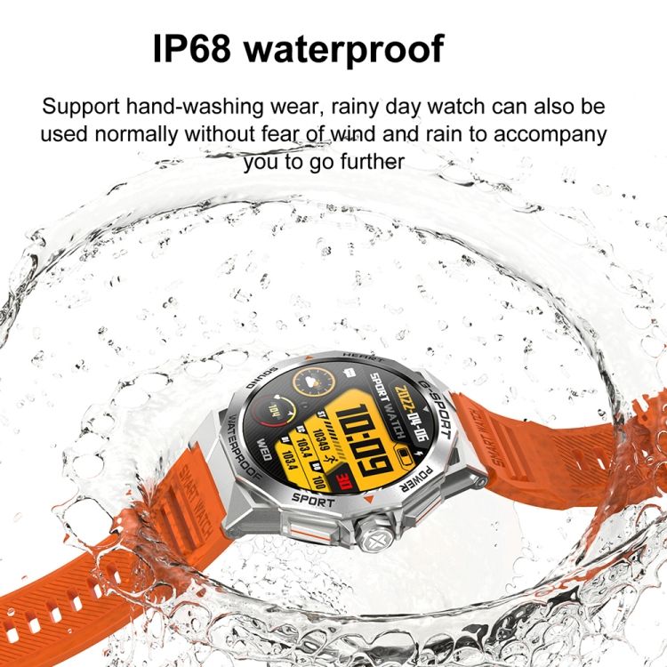 K62 1,43 Pouces tanche Bluetooth Appel Mto Musique Montre... - 4