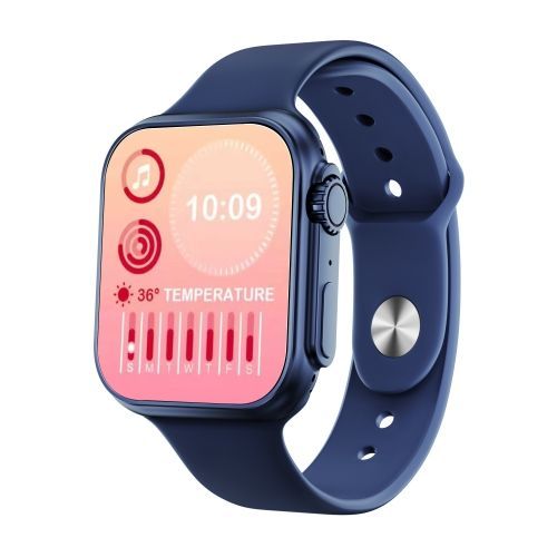 Montre Intelligente À Écran Tactile Complet Ips Ws8 Pro 2,0 Pouces, Prise En Charge Étanche Ip67, Surveillance De La Fréquence Cardiaque Et De L'oxygène Dans Le Sang / Modes Sportifs - Bleu