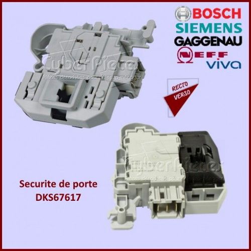Verrou B42p841 de porte Lave-linge - 00638259, 00623782 00627046, 00637590 623782 , 627046, 637590, 638259 Lave-linge BOSCH, SIEMENS, NEFF, GAGGENAU, CONSTRUCTA, VIVA