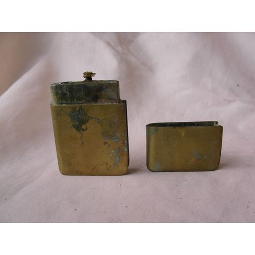 Ww1 France Briquet Artisanat De Tranchées Briquet En Forme De Livre