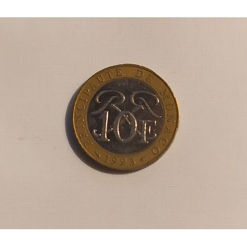 Pièce De 10 Francs - Monaco 1993