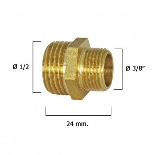 Mamelons réducteurs polis 3/8" A 1/2"