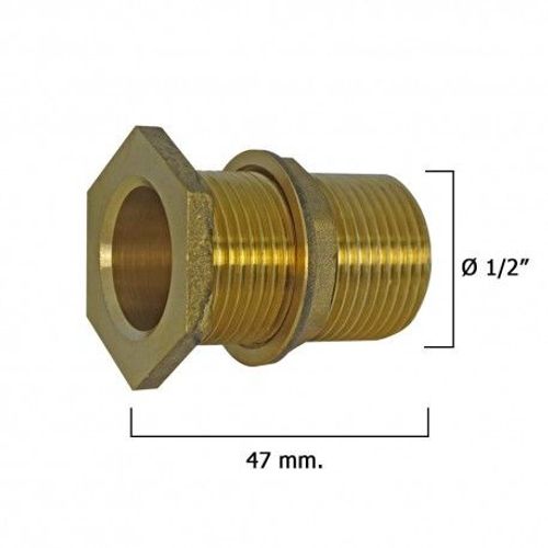 Raccord sortie réservoir à écrou 1/2"