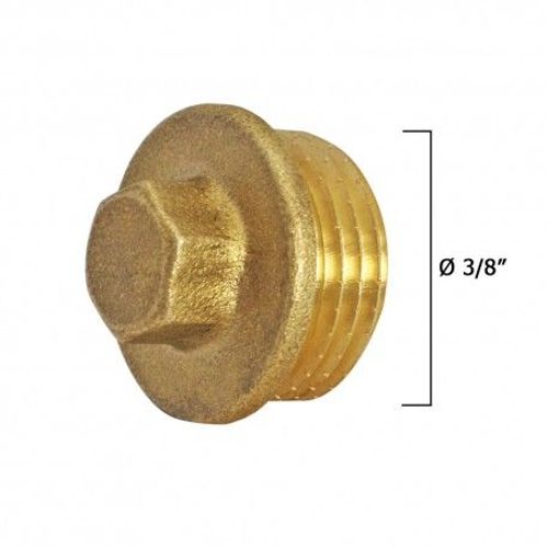 Bouchon mâle à visser laiton 3/8"