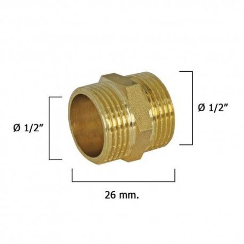 Mamelons à visser polis 1/2"