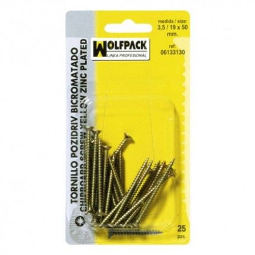 Tire-20 mm Pozidriv Bichromé 4,0/20x 40 mm. (20 Pièces)