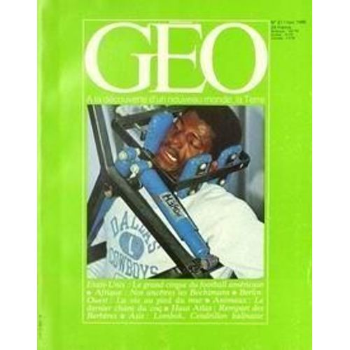 Geo N° 21 Du 01/11/1980 - Etats-Unis - Le Grand Cirque Du Football Americain Afrique - Nos Ancetres Les Bochimans Berlin-Ouest - La Vie Au Pied Du Mur Animaux - Le Dernier Chant Du Coq Haut Atlas -...