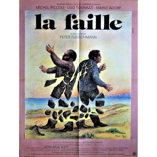 La Faille - Peter Fleischmann - Michel Piccoli - Ugo Tognazzi - Affiche Originale Cinéma - 120 X 160 (Topor) - 1975 -