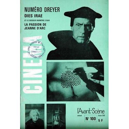 Avant Scene Cinema (L') N° 100 Du 01/02/1970 - Numero Dreyer - Dies Irae - La Passion De Jeanne D'arc
