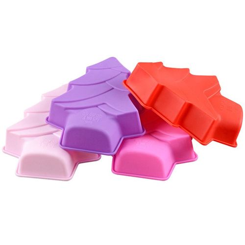 Petit Moule À Gâteau De Noël En Silicone De 14cm, En Forme D'arbre De Noël, Four À Micro-Ondes, Outil De Cuisine, 1 Pièce