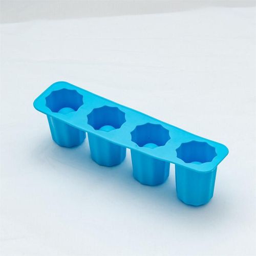 Moule À Glaçons En Silicone À 4 Grilles, Pour Verre À Liqueur, Outil Pour Boisson D'été