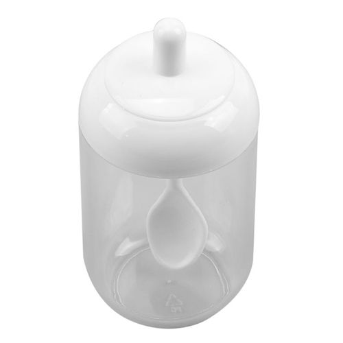 Pot D'assaisonnement Rond Utile Avec Cuillère, Bouteille D'assaisonnement, Boîte D'assaisonnement Au Poivre, Salière Domestique, Boîte De Rangement De Broyage