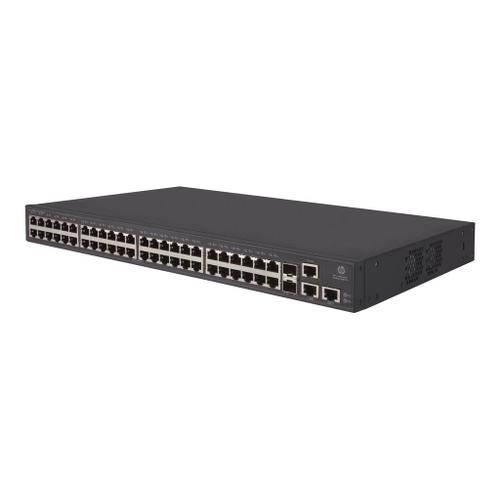 HPE 1950-48G-2SFP+-2XGT - Commutateur - C3 - Géré - 48 x 10/100/1000 + 2 x Gigabit SFP / 10 Gigabit SFP+ + 2 x 10Gb Ethernet - Montable sur rack