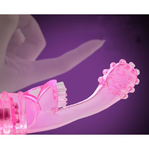 Bâton De Énergie Vibrateur À Doigts Pour Fille, Triple Brosse, Jouets Sexuels Av Pour Femme, Squ343