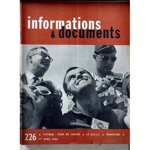 Informations Et Documents N° 226 Du 01/04/1963