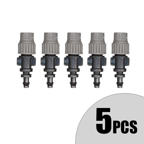 MUCIAKIE ¿ atomiseur réglable, 5 pièces, avec tuyau 4/7mm, connecteur ardillon, buse de brumisation, Spray, brumisateur, jardin, refroidissement, Irrigation