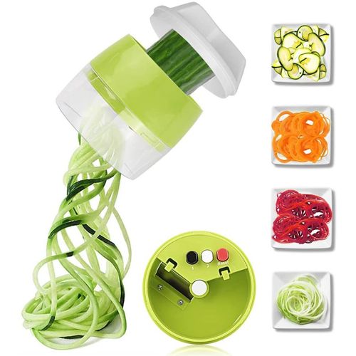 Trancheur De Légumes Et De Fruits À Main 5 En 1, Râpe À Spirale Réglable, Outils Pour Salade, Machine À Nouilles Et Courgettes